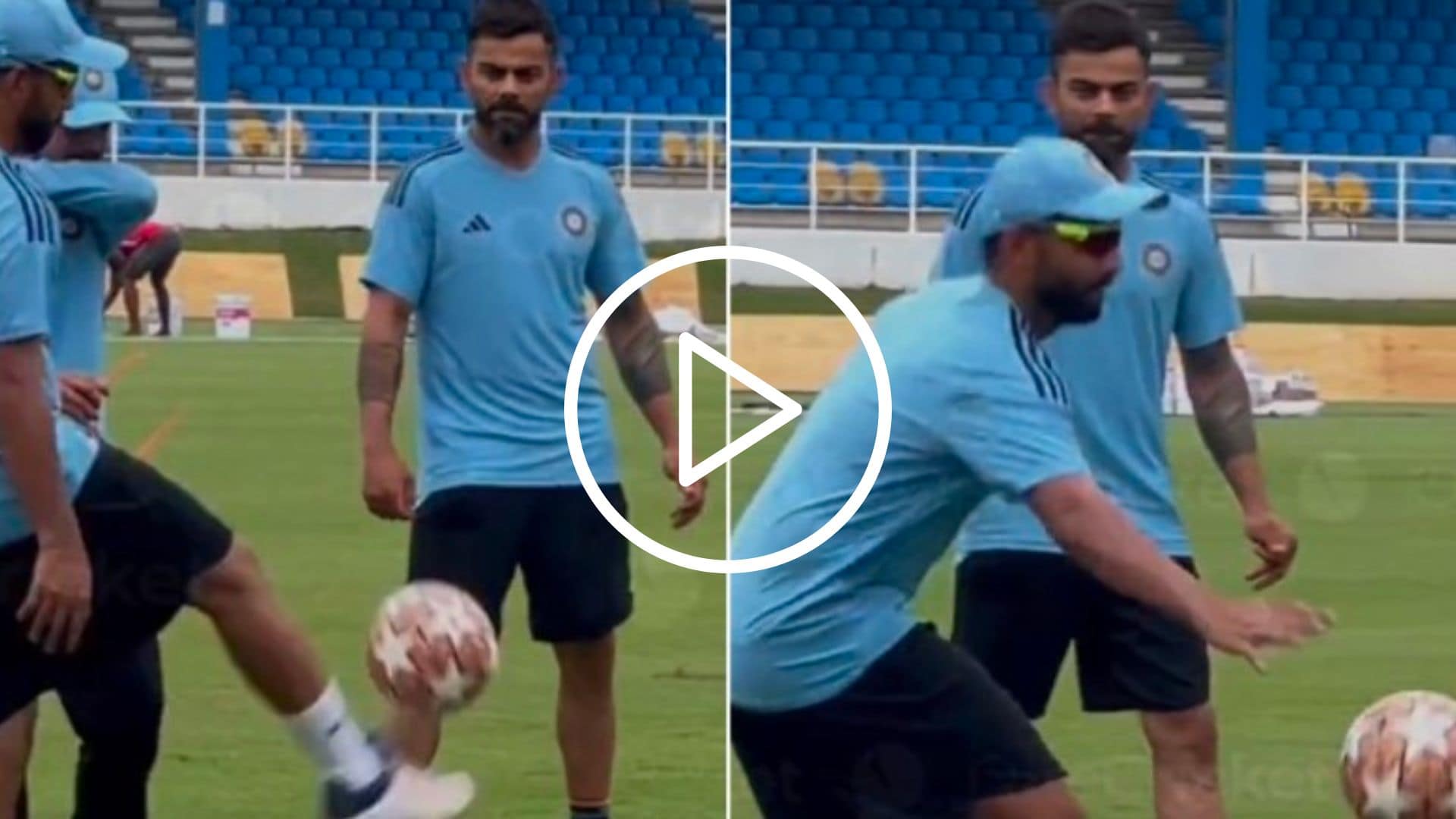 [Watch] Virat Kohli Lead Team India To A Fun-filled Football Session
